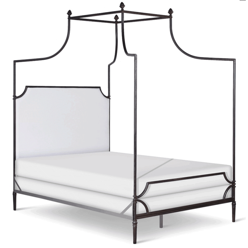 Corsican Iron Canopy Bed 43116 Olivia Canopy Bed With Upholstered He Jack And Jill Boutique