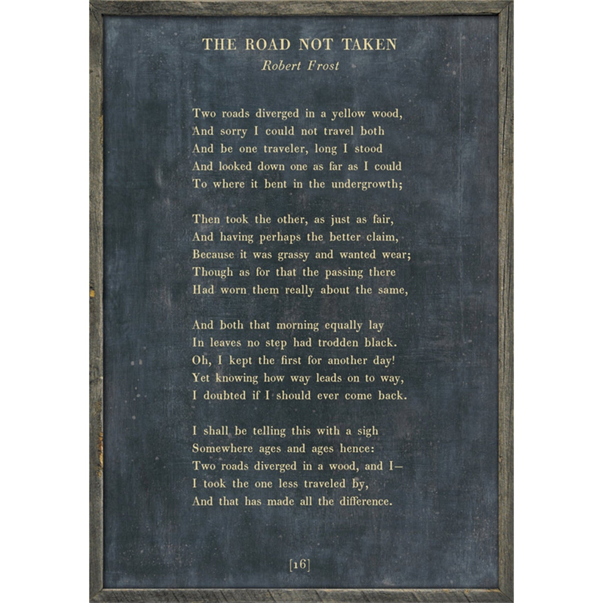 The Road Not Taken - Poetry Collection Art Print - Jack and Jill Boutique