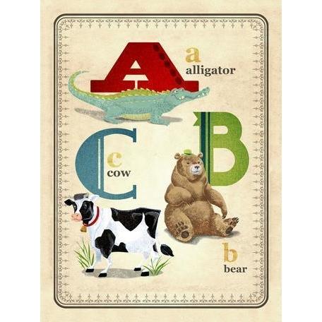 ABC Animals  Canvas Wall Art - Jack and Jill Boutique