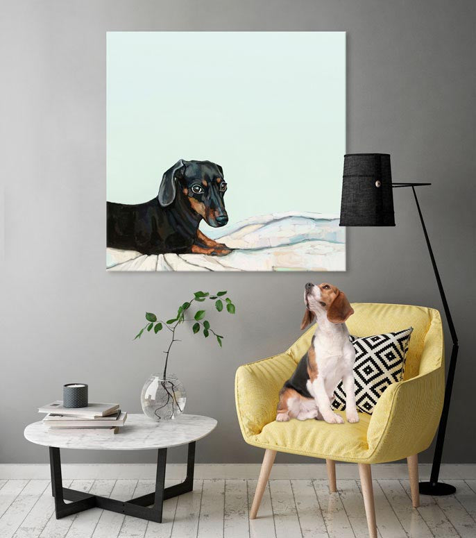 Dachshund wall outlet decor