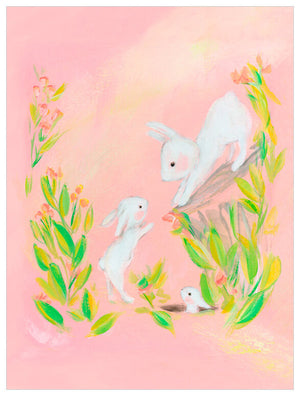 Bunny Family Wall Art-Wall Art-Jack and Jill Boutique