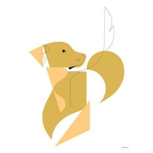 Mod Dog Retriever | Canvas Wall Art-Canvas Wall Art-Jack and Jill Boutique