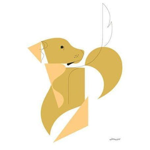 Mod Dog Retriever | Canvas Wall Art-Canvas Wall Art-Jack and Jill Boutique